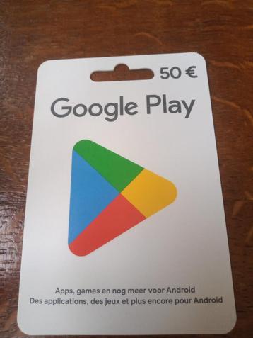 Google play store card, Télécoms, Enlèvement ou Envoi, Comme neuf