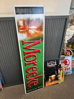 Moreeke bier emaille plaat, Ophalen, Gebruikt, Reclamebord, Plaat of Schild, Overige merken