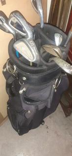 Zak met 9 gebruikte golfsticks met zak, Ophalen of Verzenden, Gebruikt, Club