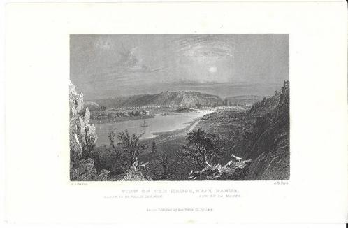 1840 - Vue sur Namur et la Meuse, Antiek en Kunst, Kunst | Etsen en Gravures, Ophalen of Verzenden