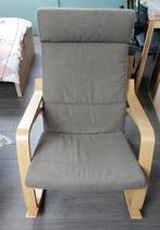 Fauteuil à bascule Poäng Ikea, 100 à 125 cm, Enlèvement, Utilisé, Tissus