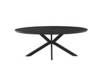 Zwarte houten eettafel, Huis en Inrichting, Tafels | Eettafels, Ophalen, 100 tot 150 cm, Vijf personen of meer, Hip