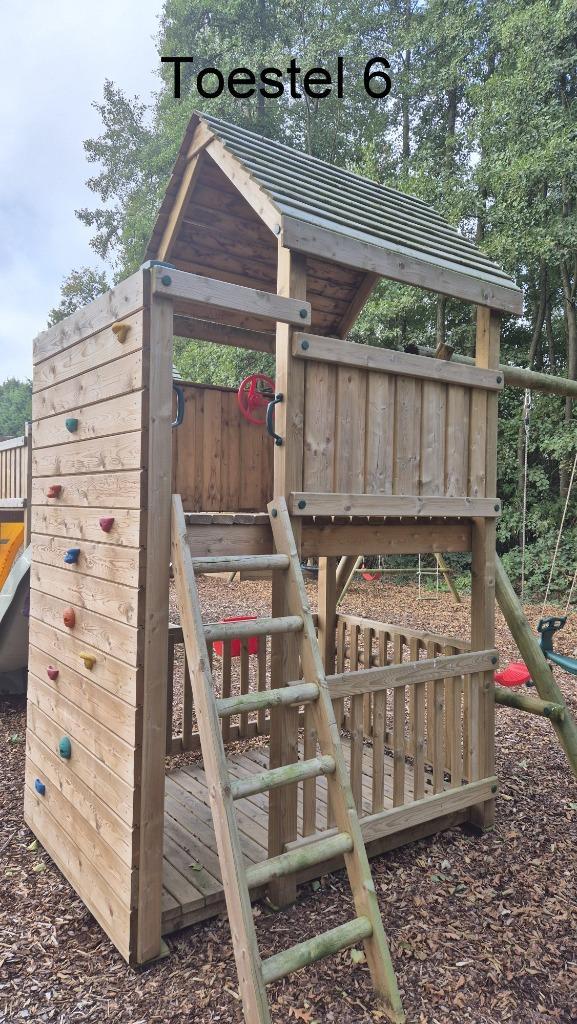 Houten speeltoestel toonparkmodel Multituin, Kinderen en Baby's, Speelgoed | Houten speelgoed, Zo goed als nieuw, Overige typen