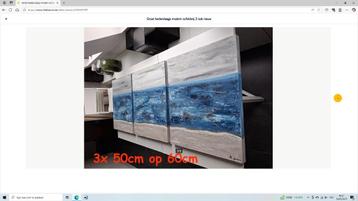 Groot hedendaags modern schilderij  2 halen=1 betalen  nr 2 beschikbaar voor biedingen