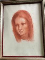 schilderij met meisje - Remy de Pillecyn, Antiek en Kunst, Kunst | Schilderijen | Klassiek, Ophalen