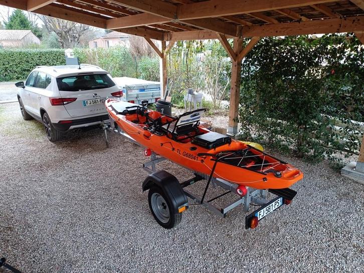 kayak de pêche (conditions de négociation modifiées), Watersport en Boten, Overige Watersport en Boten, Zo goed als nieuw, Ophalen