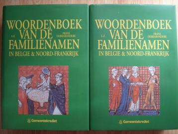 Woordenboek van de familienamen in België en Noord-Frankrijk beschikbaar voor biedingen