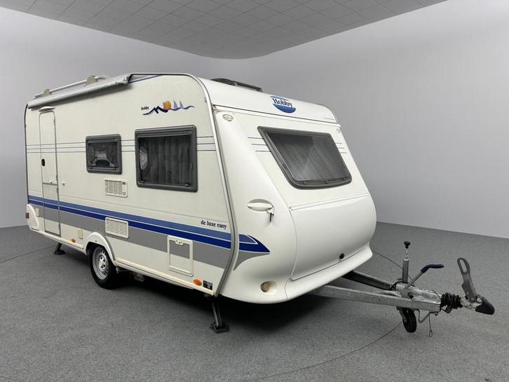 Hobby De luxe 440 SF Mover Fdrager €1000,- CARAVANVOORDEEL, Caravans en Kamperen, Caravans, tot en met 4, Treinzit, Hobby, Vast bed