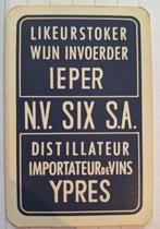 Speelkaart stokerij, distillerie, jenever NV Six Ieper_33, Verzamelen, Speelkaarten, Jokers en Kwartetten, Ophalen of Verzenden