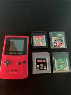 Gameboy couleur rose + jeux, Consoles de jeu & Jeux vidéo, Enlèvement ou Envoi, Comme neuf, Game Boy Color, Avec jeux