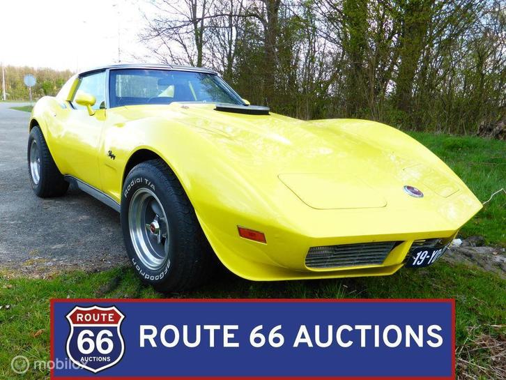 Chevrolet Corvette C3 Stingray T-top | 1974 | Route 66 Aucti, Auto's, Oldtimers, Bedrijf, Te koop, Chevrolet, Benzine, Overige carrosserie