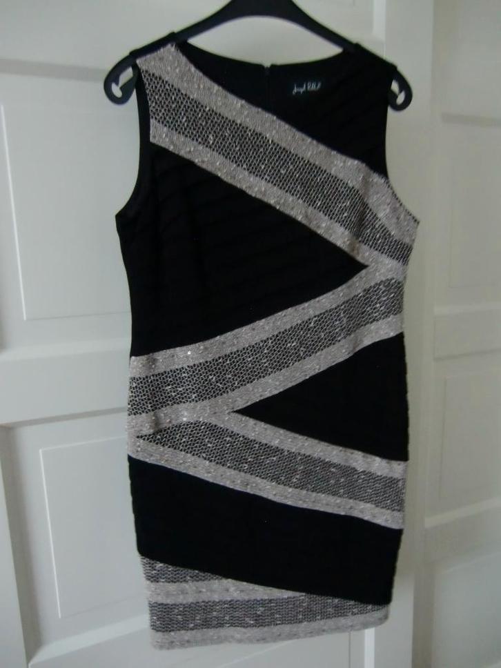 Jurk van Joseph Ribkoff, maat 42/44., Kleding | Dames, Gelegenheidskleding, Zo goed als nieuw, Overige typen, Maat 42/44 (L), Zwart