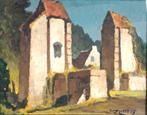 Piet Lippens (1890-1981): Poort (O/D, 74 x 64 cm), Antiek en Kunst, Kunst | Schilderijen | Klassiek, Ophalen of Verzenden