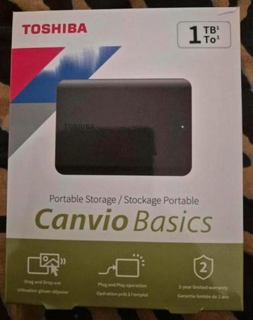 Toshiba Canvio Basics 1,TB beschikbaar voor biedingen