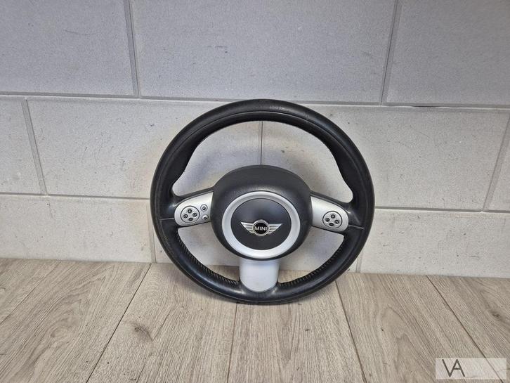 Mini One Cooper S 2000 - 2006 3 spaak stuur + knop + airbag, Auto-onderdelen, Besturing, Mini, Gebruikt, Ophalen of Verzenden