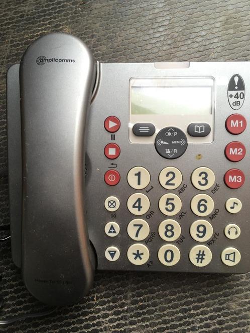 telefoon grote toetsen slechthorenden senioren amplicomms, Telecommunicatie, Vaste telefoons | Niet Draadloos, Zo goed als nieuw