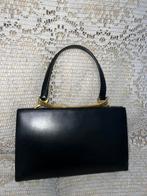 DELVAUX vintage zwarte leren tas, Handtassen en Accessoires, Tassen | Damestassen, Ophalen of Verzenden, Zo goed als nieuw, Zwart