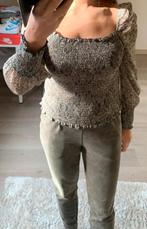 Kaki top Stacey Ydence NIEUW, Maat 38/40 (M), Nieuw, Lange mouw, Groen