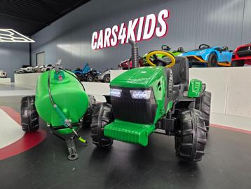 Kindertractor met watertank - soft start - verlichting - RC beschikbaar voor biedingen