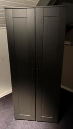 Zwarte kleerkasten Ikea, Ophalen, Met deur(en), Gebruikt, 50 tot 100 cm
