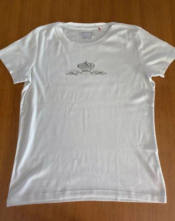 Esprit wit T-shirt maat L beschikbaar voor biedingen