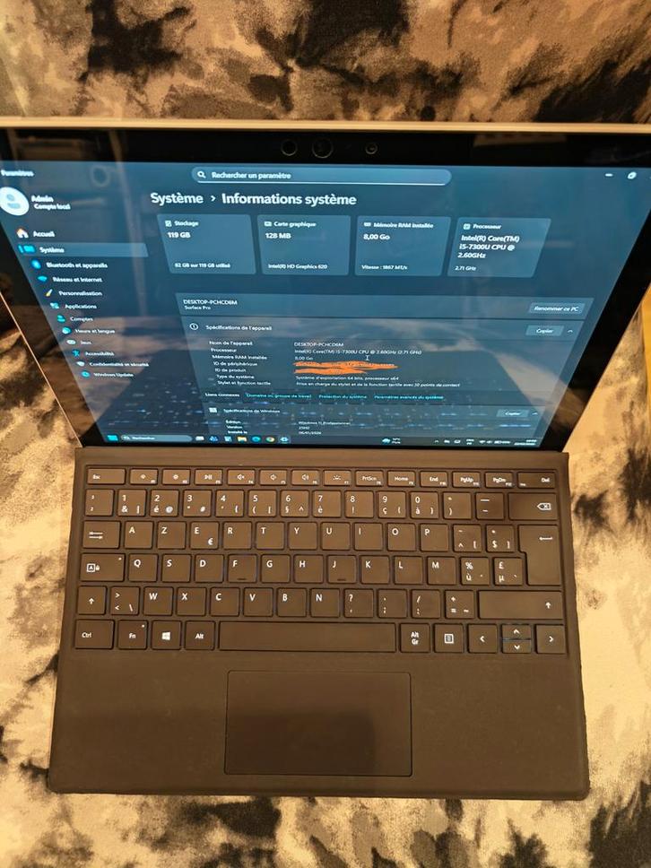 MICROSOFT SURFACE PRO 5. 1796 Windows 11 PRO, Computers en Software, Windows Laptops, Ophalen