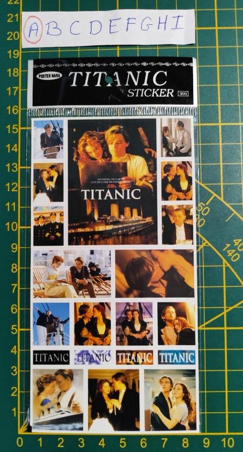 Sticker set (A) Titanic Film (origineel uit 1998 in OVP), Collections, Autocollants, Enlèvement ou Envoi