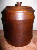Vintage houten tabakspot 15.5 cm, Antiek en Kunst, Ophalen