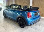Mini Cooper cabrio aut-dab-applecarplay-sfeerverlichting, Auto's, 4 zetels, Cabriolet, Blauw, 3 cilinders