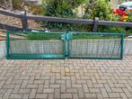Tuinhekken en toebehoren, Tuin en Terras, Ophalen, Met poort, Aluminium, Zo goed als nieuw
