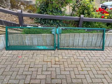 Tuinhekken en toebehoren, Tuin en Terras, Ophalen, Met poort, Aluminium, Zo goed als nieuw