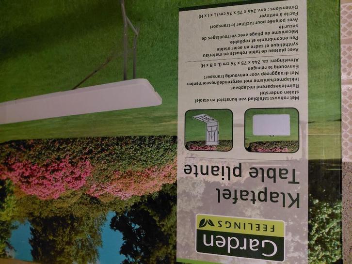 Tuintafel + 2X tuinbanken, Jardin & Terrasse, Bancs de jardin, Neuf, Synthétique, Enlèvement