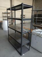 Donkergrijze rekken - 5 planken - 183x124x48cm, Ophalen
