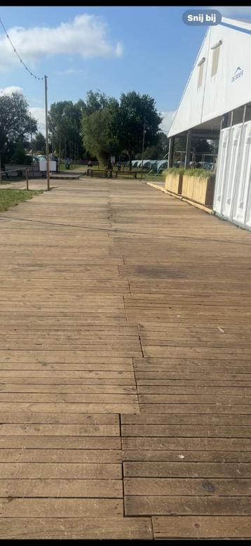 Tentvloer / vloer tent / houten vloer / plankenvloer  beschikbaar voor biedingen
