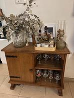 Vintage houten kast / barkast, Huis en Inrichting, Kasten | Buffetkasten, Ophalen, Met deur(en), 50 tot 100 cm, Zo goed als nieuw