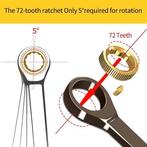 Ensemble de 8 clés à cliquet mixtes | LIVRAISON GRATUITE, Neuf, -, -, MECCION