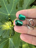 Boucles d’oreilles avec malachite, Ophalen of Verzenden, Zo goed als nieuw