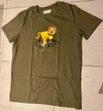 Origineel Vive le Vélo t-shirt small kaki met gele leeuw, Ophalen, Zo goed als nieuw, S, Bovenkleding
