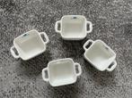 4 kleine tapasschaaltjes, Huis en Inrichting, Keuken | Servies, Ophalen of Verzenden, Nieuw, Porselein, Effen