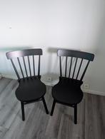 Zwarte stoel, 2x (Ikea NORRARYD), Huis en Inrichting, Ophalen, Gebruikt, Twee, Zwart