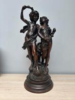 Beeld August Moreau, Antiek en Kunst, Antiek | Brons en Koper, Ophalen