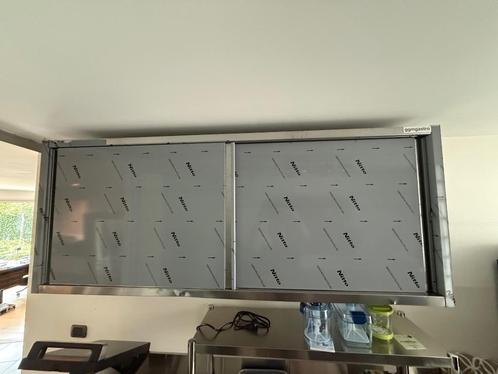 RVS wandkast met schuifdeuren (met lichte transportschade), Huis en Inrichting, Kasten | Overige, Nieuw, Ophalen