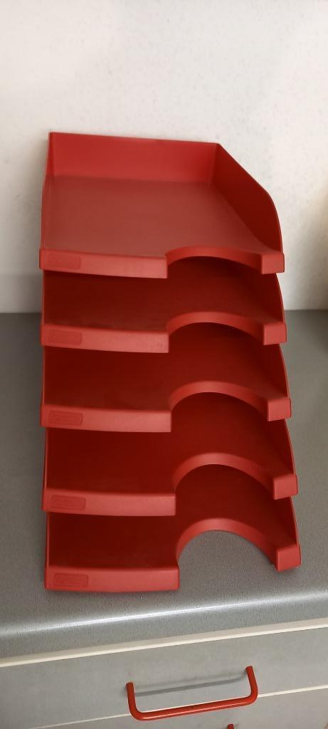5 Bacs de rangement / documents - courriers, Diversen, Bureau-accessoires, Ophalen