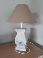 Lampe de table en pierre rurale avec abat-jour, Comme neuf, Autres matériaux, Landelijk, Enlèvement ou Envoi