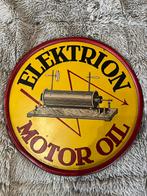 Reclamebord Elektrion Motor Oil 1946, Verzamelen, Merken en Reclamevoorwerpen, Ophalen of Verzenden, Zo goed als nieuw, Reclamebord