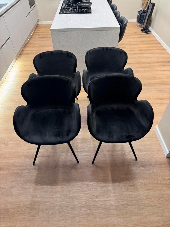 Chaises de salle à manger (ixina), Maison & Meubles, Chaises, Comme neuf, Noir, Enlèvement