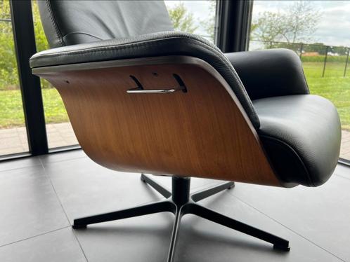 Lederen relaxzetel CONFORM + voetenbank (in nieuwstaat!!), Huis en Inrichting, Fauteuils, Zo goed als nieuw, Ophalen