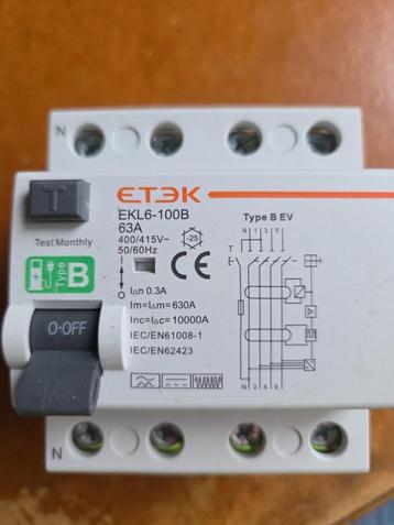 Differentiële stroomonderbreker beschikbaar voor biedingen