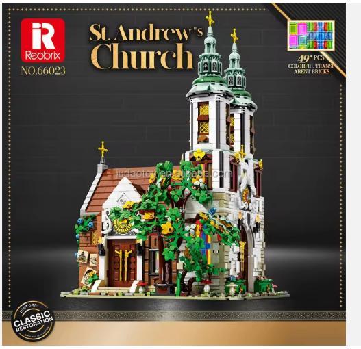 Reobrix 66023 Kerk met LED licht nieuw in doos >3300 blokken, Kinderen en Baby's, Speelgoed | Duplo en Lego, Nieuw, Lego, Complete set
