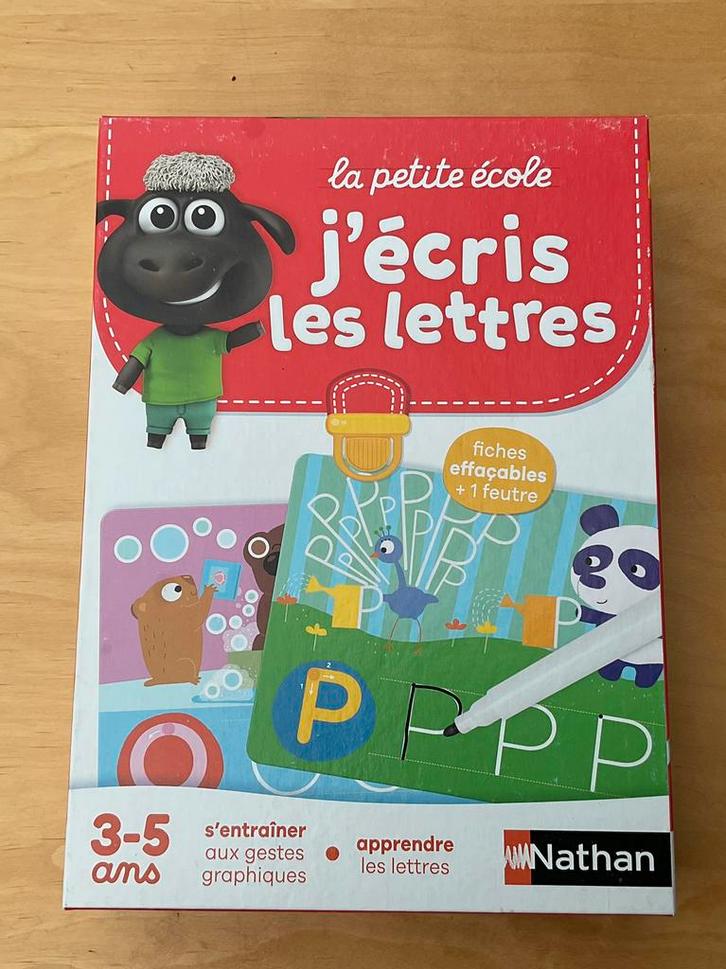 Nathan… j’écris les lettres, Hobby & Loisirs créatifs, Jeux de société | Jeux de cartes, Comme neuf, Enlèvement